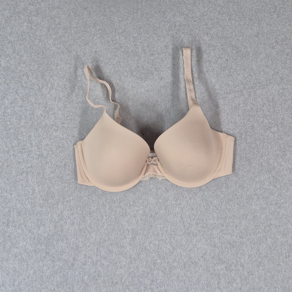 Maidenform‎ Women Bra 34D Beige Push Up Underwired Lace Strap